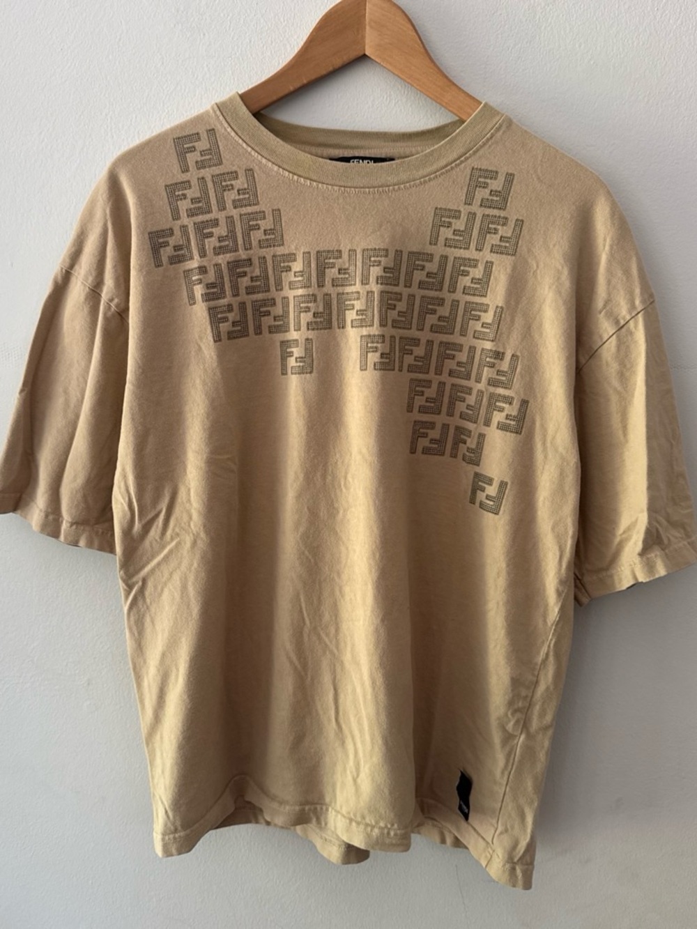 Fendi FF Monogram Tan Graphic Tee